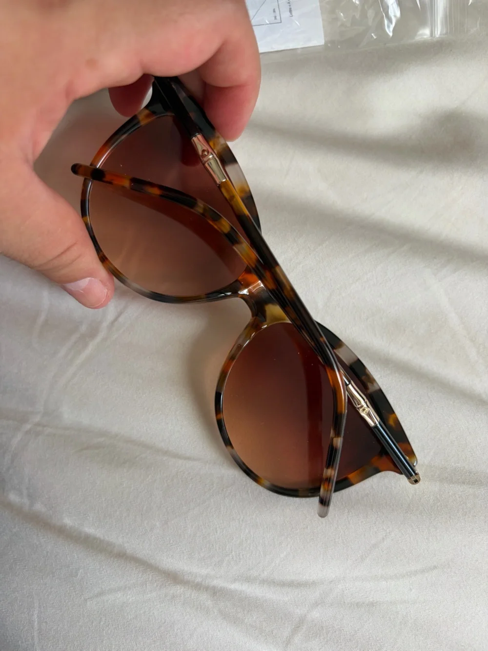 Tortoiseshell Women's Sunglasses - Brown Lenses
